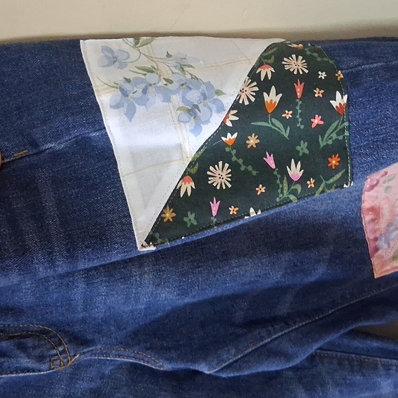 Patchwork Denim Barrel Leg Jeans - Picture 8 of 12